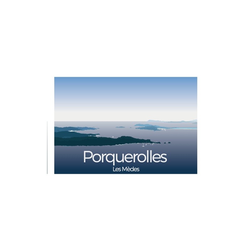 Porquerolles vue d'en haut, les Mèdes