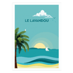 affiche le lavandou