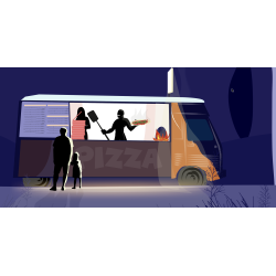 Le camion à pizza de Rani